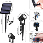 T-SUNUS Christmas Solar Garden Spotlight White Outdoor, 4-in-1 Spot Lights - Image 6
