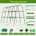 Cucumber Trellis for Raised Bed, U-Shape Garden Trellis for Climbing Plants - Image 8