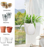garini 3 Pack Different Size Macrame Plant Hanger, Hanging Plants Holder - Image 4