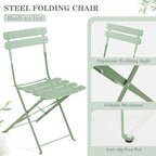MELLCOM 5-Piece Foldable Patio Dining Set - Image 6