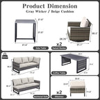 Belord Patio Sectional Furniture Set - Image 2