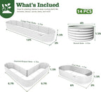 A ANLEOLIFE Set of 14, 18 Inch Tall Raised Garden Beds Kit, Heart-Shaped - Image 2