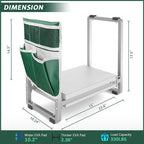 FLINTER 10.2" Wider Garden Kneeler and Seat, Heavy Duty Thick Gardening Bench - Image 2
