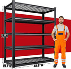 Set 2 Garage Shelving-3000 lbs 5 Tier Storage Shelves, Adjustable Heavy Duty - Image 3