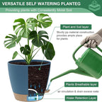 8/10/12 Inch Large Self Watering Pots - Image 6