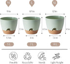 Plant Pots 12/10/9 inch Set of 3, Self Watering Flower Pots Indoor Outdoor - Image 2