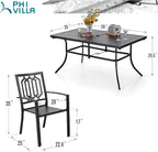 PHI VILLA 7 Piece Outdoor Dining Set - Image 9
