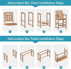 Ciokea 3 Pcs Outdoor Bar Height Table Set, Heavy-Duty All-Weather HDPE Patio - Image 9