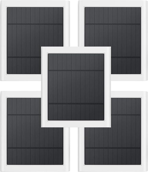 5 Pack IP65 Solar Panel for Rings Camera, 4W Solar Charger Compatible by Paodekua