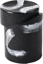 COSIEST Outdoor Side Table Black, Cylinder Shaped MgO Concrete Side Table - Image 5