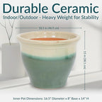 Sunnydaze Large Ceramic Plant Pot - Image 5