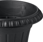Arcadia Garden Products PL10BK Classic Traditional Plastic Urn Planter - Image 3