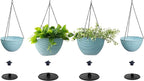 Hanging Planters for Outdoor Plants 8/10 Inch, ​4 Packs Hanging Flower Pot - Image 7