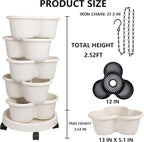 Hourleey Strawberry Planter, Stackable Gaden Tower - Image 2