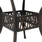 VINGLI 5 Pieces Outdoor Patio Dining Set, Cast Aluminium Patio Furniture Set - Image 4