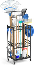 Garden Organizer With Wheels, Yard Tower Rack by DAOUTIME