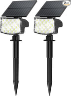 Solar Spot Lights Outdoor, Adjustable Solar Lights Outdoor Waterproof IP65 by MinPea