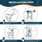 ACSTEP Folding Step Stool 16 Inch Heavy Duty Step Stool Foldable - Image 7
