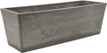 Arcadia Garden Products U65CT Plastic/Stone/Wood Composite Simplicity Window Box by PSW