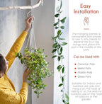 Plant Hanger Indoor, Macrame Plant Hangers Indoor Macrame Hanging Planters - Image 5