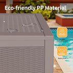 DRATO 100 Gallon Large Deck Box, Outdoor Storage Box - Image 3