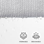 Shade&Beyond Triangle Sun Shade Sail 16'X16'X16' Permeable Canopy Light Grey - Image 3