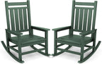 SERWALL Oversized Outdoor Rocking Chair Set of 2, HDPE Rocker by SERWALL