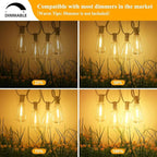 Brightever Outdoor String Light 25 FT, ST38 Patio Lights - Image 4