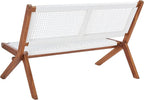 SAFAVIEH Outdoor Collection Kobina Natural Acacia Wood/White Rope Foldable Bench - Image 10
