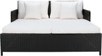 Safavieh PAT7500A Outdoor Collection Cadeo Black and White Cushion Daybed - Image 3