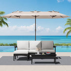 SERWALL HDPE Outdoor Coffee Table, All-Weather Patio Side Table, Durable Patio - Image 9