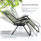 Nestl Zero Gravity Chairs Set of 4, Patio Lounge Chair Outdoor - Image 4