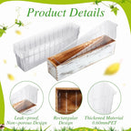 Domensi 25 Pcs Plastic Liners for Planters Planter Box Liner Clear Rectangular - Image 5