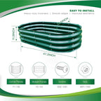 Gardmax Galvanized Raised Garden Bed, Lightweight Planter Boxes Outdoor - Image 3