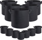 12 Pack 20 Gallon Grow Bags, Premium Fabric Pots 20 Gallon by GROWTNTLLC