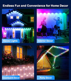 200FT Permanent Outdoor Lights for House, 2025 Smart RGB LED Outside Eaves - Image 7
