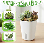 10 Sets 4" Self Watering Pots for Indoor Plants, Plastic Self Watering Planter - Image 5