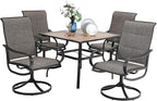 PHI VILLA 5 PCS Patio Dining Set by PHIVILLAThepioneerofcomfortablehouseholdsupplies