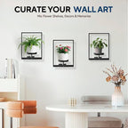 3 Pack Black Metal Indoor Window Plant Shelves Hanging Plant Shelves Picture - Image 7
