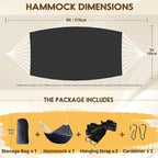ANYOO Cotton Hammock Portable Camping Hammocks - Image 2