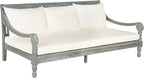 Safavieh Outdoor Collection Pasadena Ash Grey/ Beige Acacia Wood Cushioned - Image 3