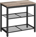 HOOBRO Shoe Bench, 3-Tier Shoe Rack, Industrial Shoe Organizer Storage Bench by HOOBRO