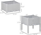 Outsunny 2 Piece Raised Garden Bed - Image 7