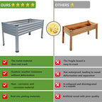2PCS 48×24×30in Galvanized Raised Garden Bed, Metal Elevated Planter Box - Image 5