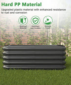4.3x3.0x1.0ft Raised Garden Bed Kit, Rustproof PP Material Garden Box, Flower - Image 3