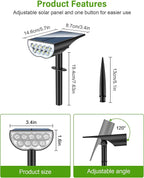 Solar Spot Lights Outdoor, Solar Lights Outdoor Waterproof IP65, 3 Brightness - Image 4