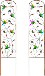 SUNNYPARK Set of 2 Hummingbird Metal Garden Trellis by SUNNYPARK