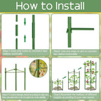 Halatool 8 Pack Tomato Cages for Garden, Garden Stakes Tomato Trellis for Pots - Image 4
