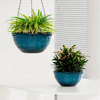 2 Pack Hanging Planters for Indoor Outdoor Plants, 10 Inch Hanging Planter - Image 7