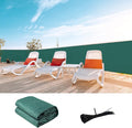 LOVE STORY Custom Size 3'x31' Dark Green Balcony Privacy Screen, UV Block by LOVESTORY